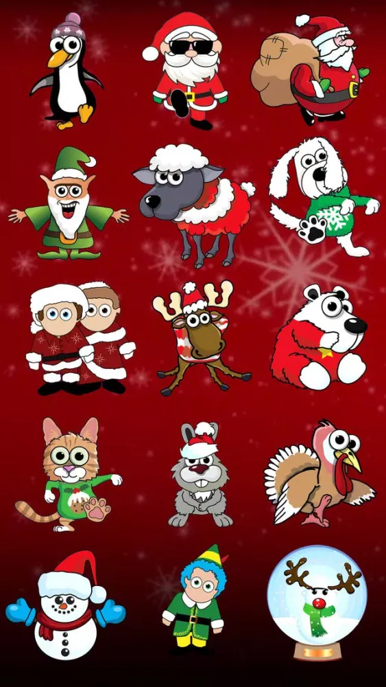 Santa and Friends Stickers স্ক্রিনশট