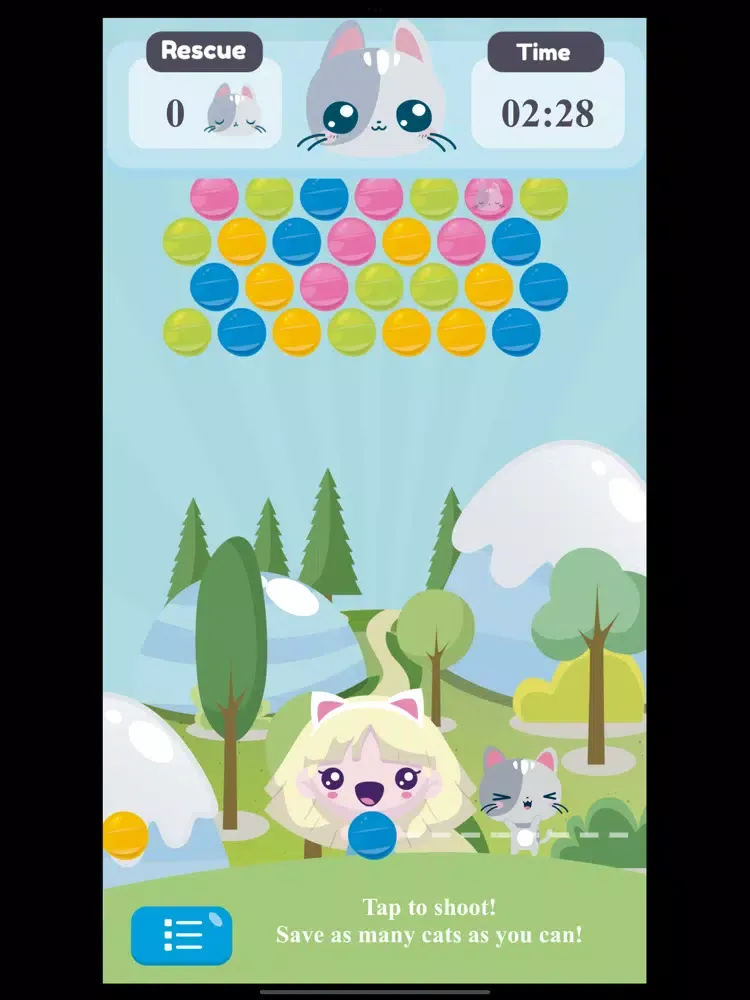 Lucky Cat Bubble Shooter iPad 应用截图
