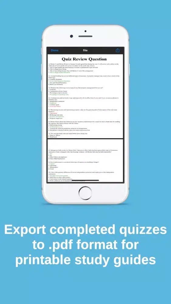 Tangkapan layar Florida Real Estate Exam Quiz