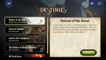Captures d'écran de Destinies