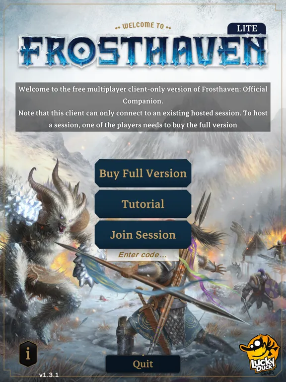 Frosthaven: Lite Companion iPad 应用截图