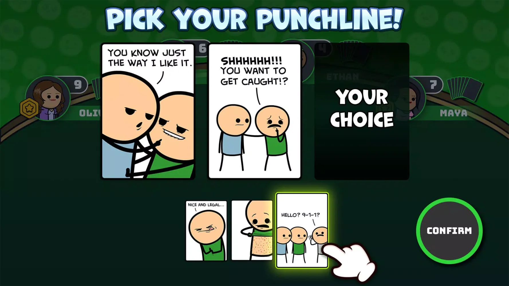 Ảnh chụp màn hình của Joking Hazard
