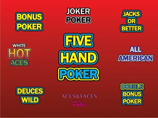 Ảnh chụp màn hình của Five Play Video Poker iPad 