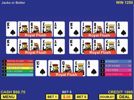 Ảnh chụp màn hình của Deuces Wild And Keno iPad 