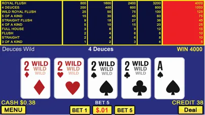Ảnh chụp màn hình của Deuces Wild And Keno