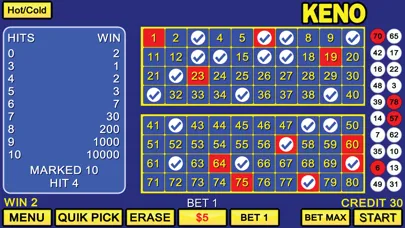 Ảnh chụp màn hình của Deuces Wild And Keno