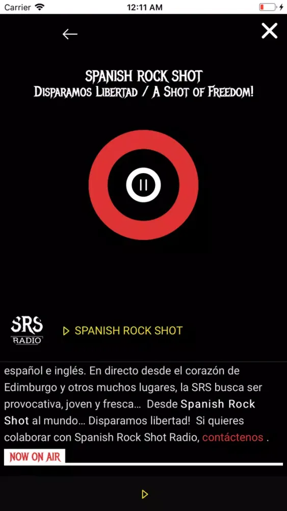 SRS - SPANISH ROCK SHOT RADIO Screenshots