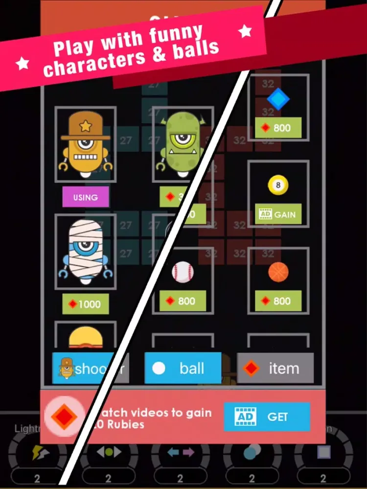 Скриншоты Bounzy Brick iPad 