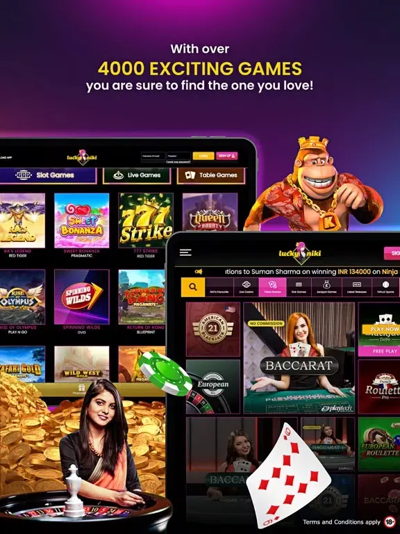 Zrzuty ekranu LuckyNiki Online Casino iPad 