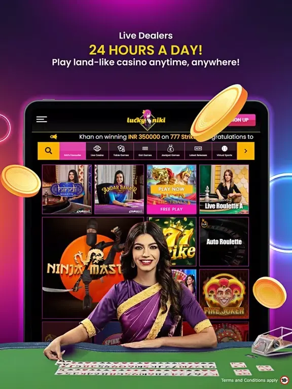 Zrzuty ekranu LuckyNiki Online Casino iPad 
