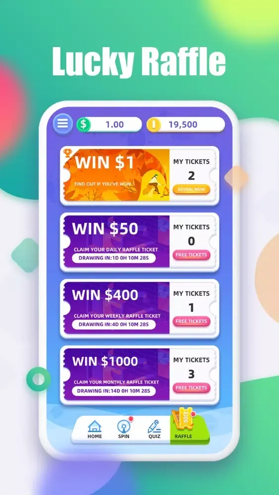 Capturas de tela do Lucky Now!!