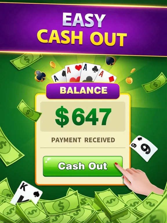 Solitaire Lucky Win Cash iPad  سکرین شاٹس
