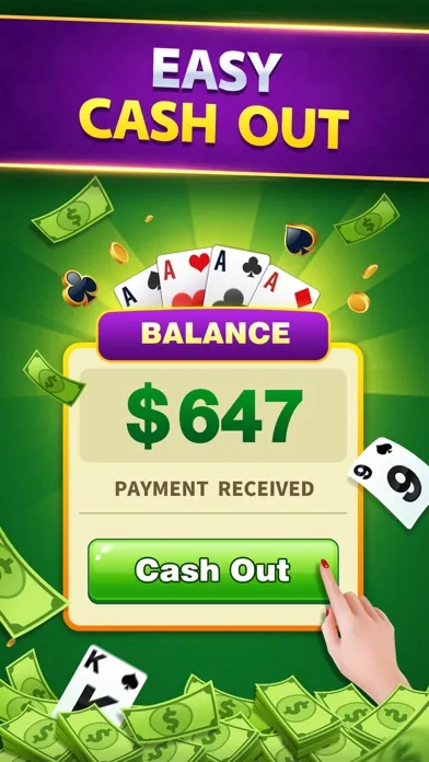 Solitaire Lucky Win Cash سکرین شاٹس