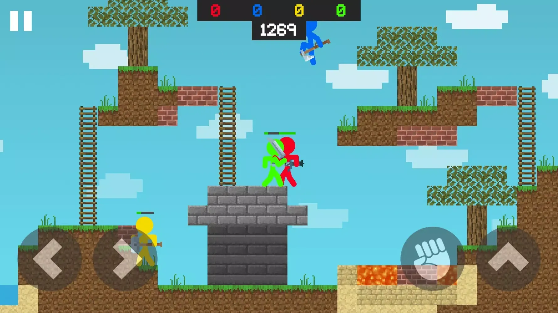Tangkapan layar Stickman Block Craft Fight