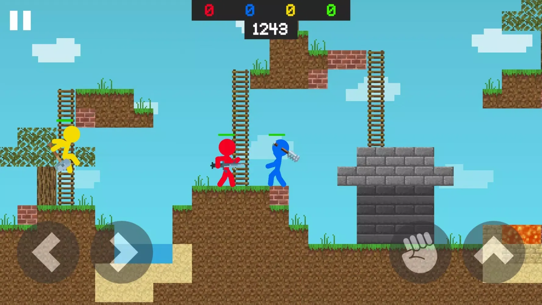 Tangkapan layar Stickman Block Craft Fight