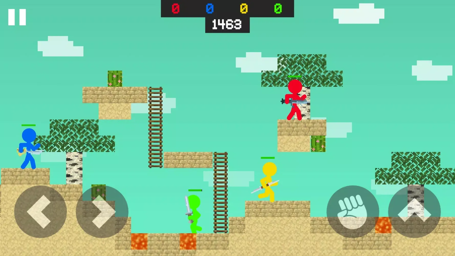 Tangkapan layar Stickman Block Craft Fight