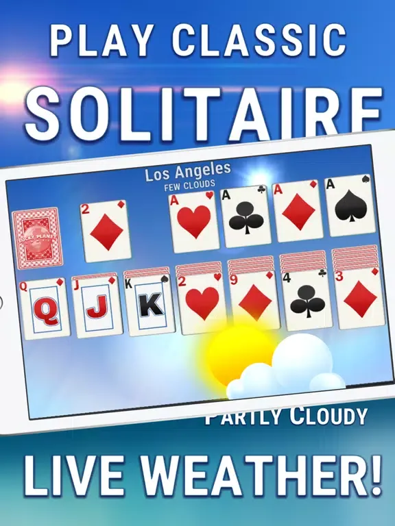 Capturas de tela do My Daily Solitaire And Weather iPad 
