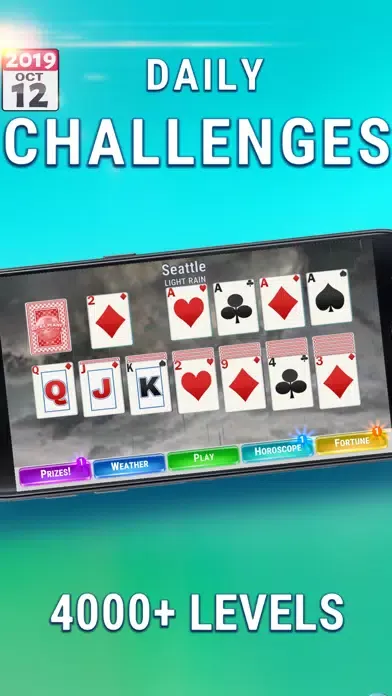 Capturas de tela do My Daily Solitaire And Weather