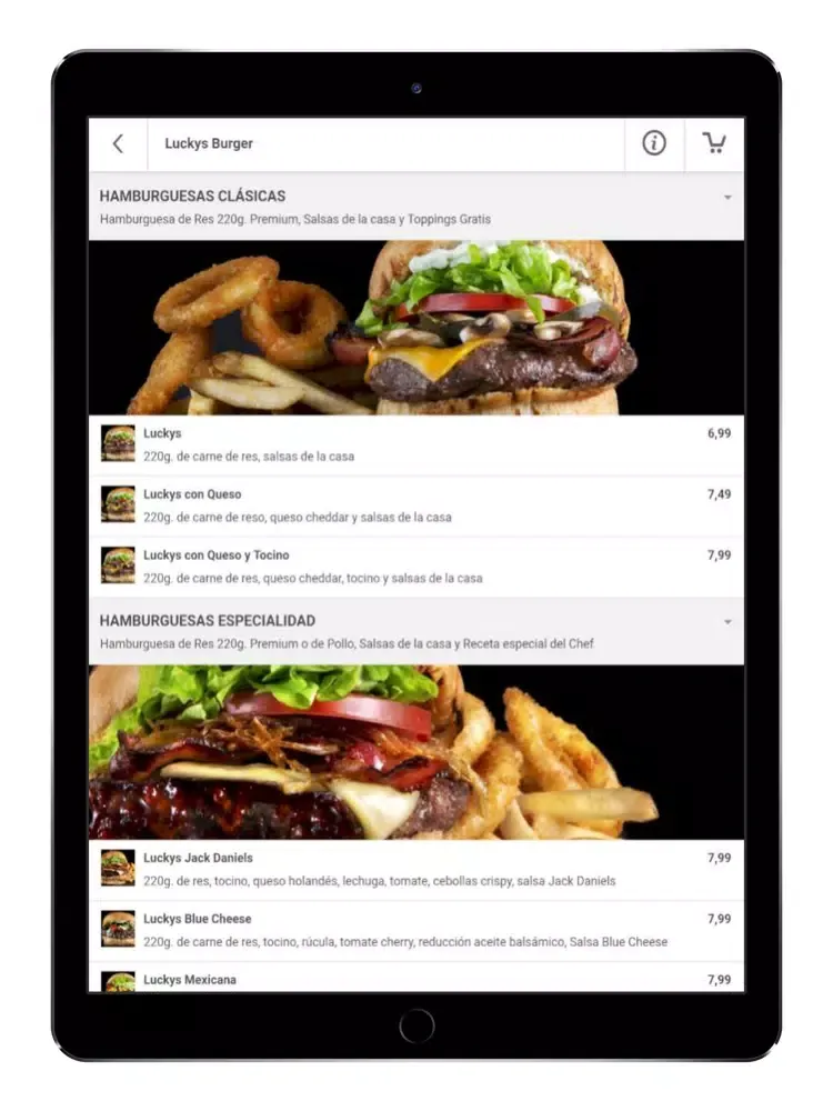 Zrzuty ekranu Luckys Burger iPad 