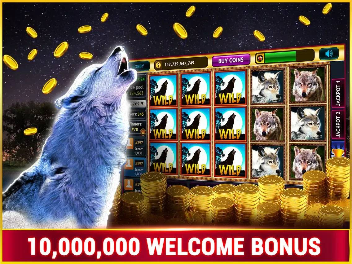 Tangkapan layar Wild Wolf Slots : Free Vegas Casino Slots iPad 