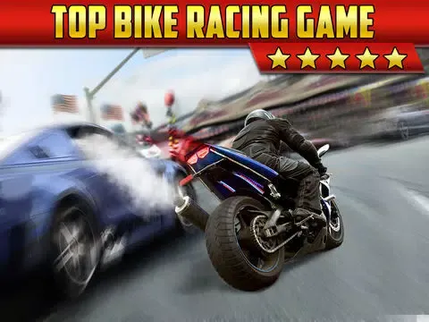 Screenshot di 3D Motor-Bike Drag Race: Real Driving Simulator Racing Game iPad 