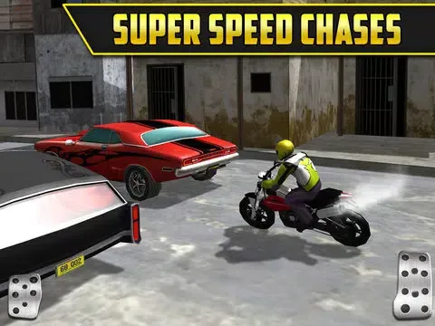 Screenshot di 3D Motor-Bike Drag Race: Real Driving Simulator Racing Game iPad 