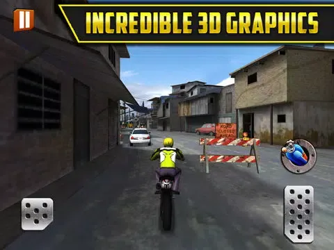 Screenshot di 3D Motor-Bike Drag Race: Real Driving Simulator Racing Game iPad 