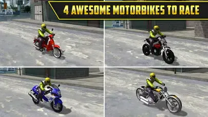 Screenshot di 3D Motor-Bike Drag Race: Real Driving Simulator Racing Game