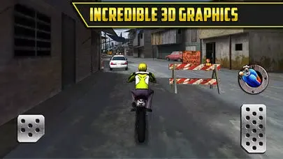 Screenshot di 3D Motor-Bike Drag Race: Real Driving Simulator Racing Game