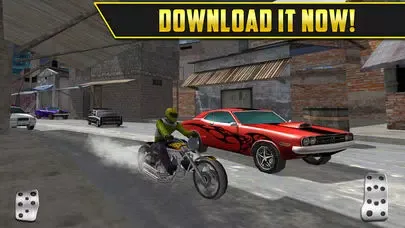Screenshot di 3D Motor-Bike Drag Race: Real Driving Simulator Racing Game