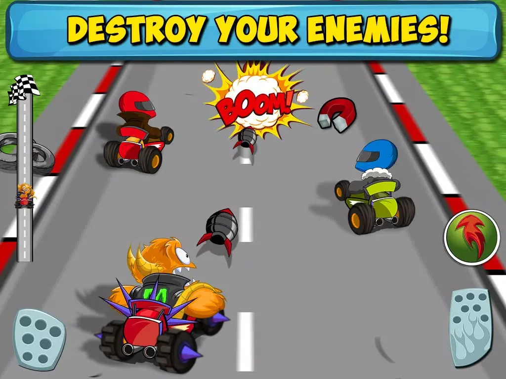 Crazy Go Kart Racing Rivals - Real Endless Car Race Driving Simulator iPad 应用截图