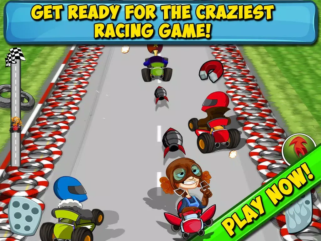 Crazy Go Kart Racing Rivals - Real Endless Car Race Driving Simulator iPad 应用截图
