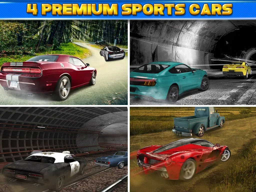 Tangkapan skrin 3D Car Motor-Racing Chase Race - Real Traffic Driving Racer Simulator Game iPad 