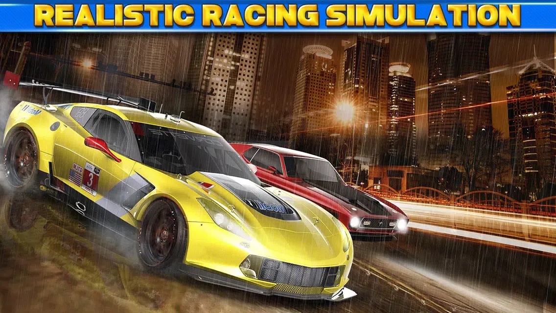 Tangkapan skrin 3D Car Motor-Racing Chase Race - Real Traffic Driving Racer Simulator Game