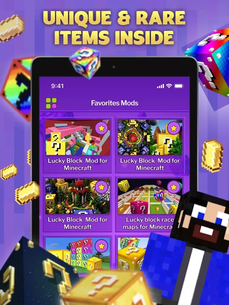 Lucky Block Mods for Minecraft iPad  سکرین شاٹس