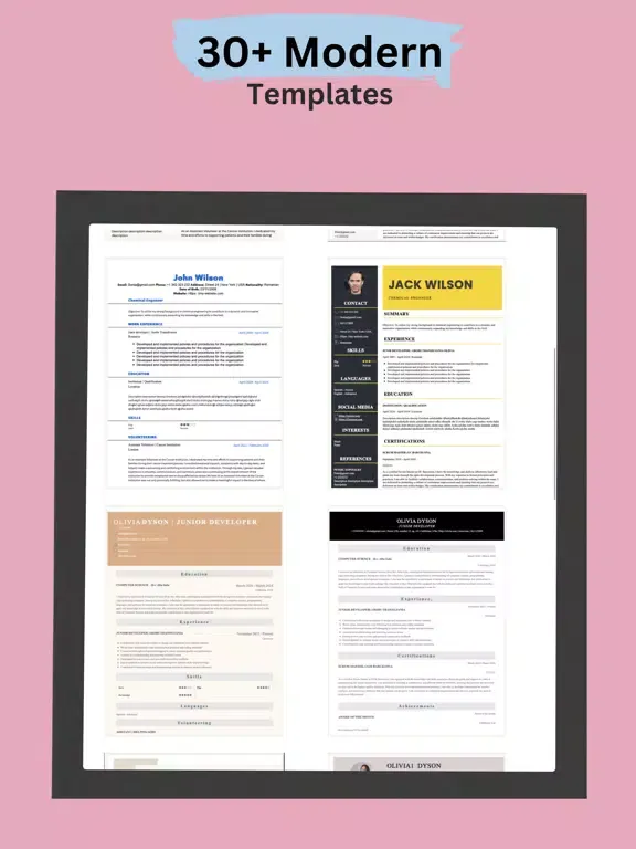 Resume Maker:AI resume builder iPad स्क्रीनशॉट