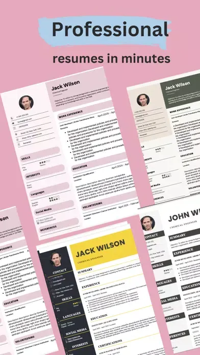 Resume Maker:AI resume builder स्क्रीनशॉट