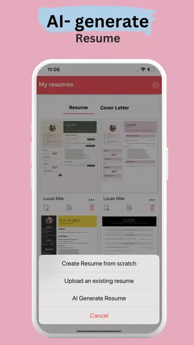 Resume Maker:AI resume builder स्क्रीनशॉट