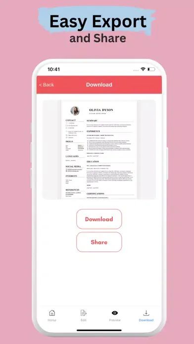 Resume Maker:AI resume builder स्क्रीनशॉट