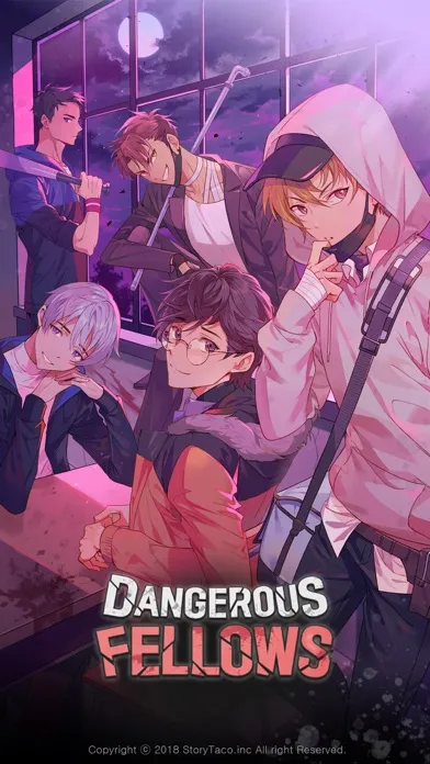 Tangkapan skrin Dangerous Fellows - otome game