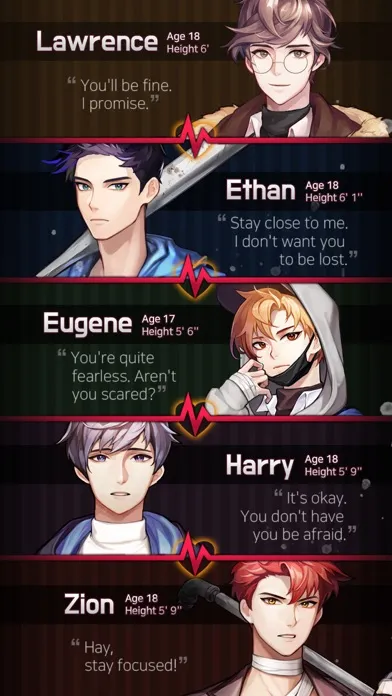 Tangkapan skrin Dangerous Fellows - otome game