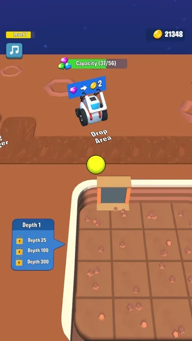 Capturas de tela do Hop and Dig