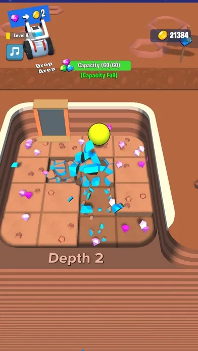 Capturas de tela do Hop and Dig