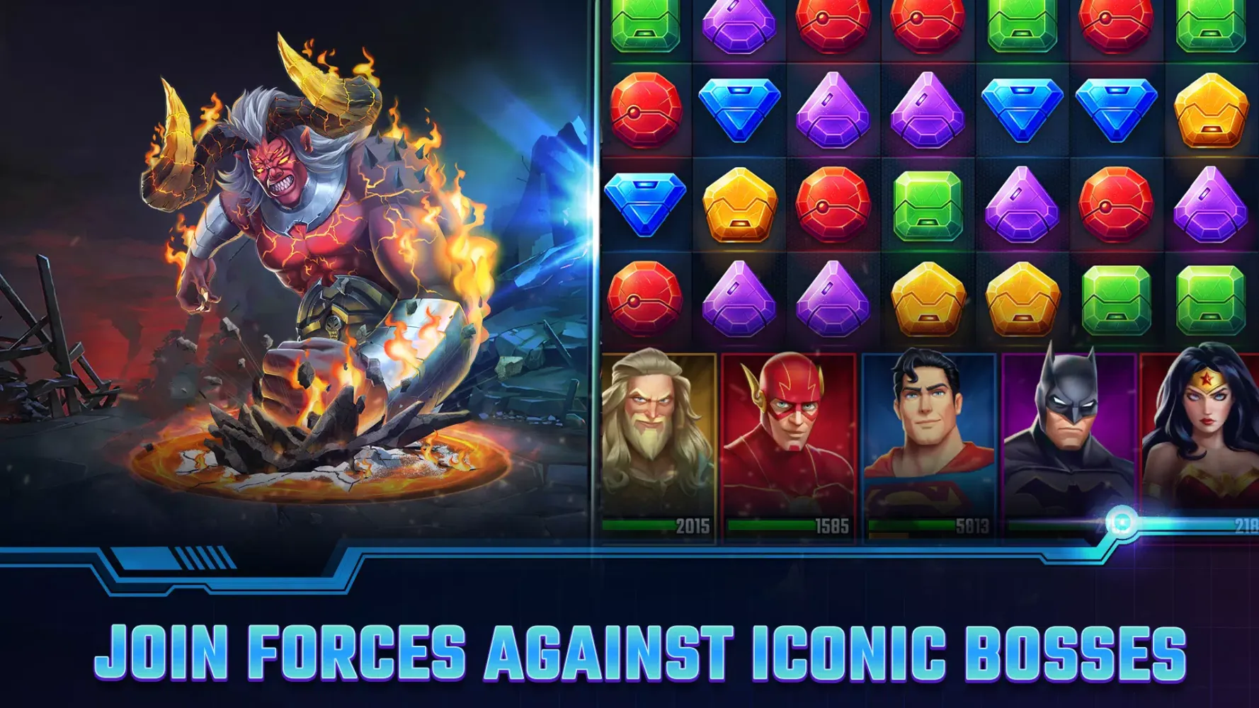 Ảnh chụp màn hình của DC Heroes & Villains: Match 3