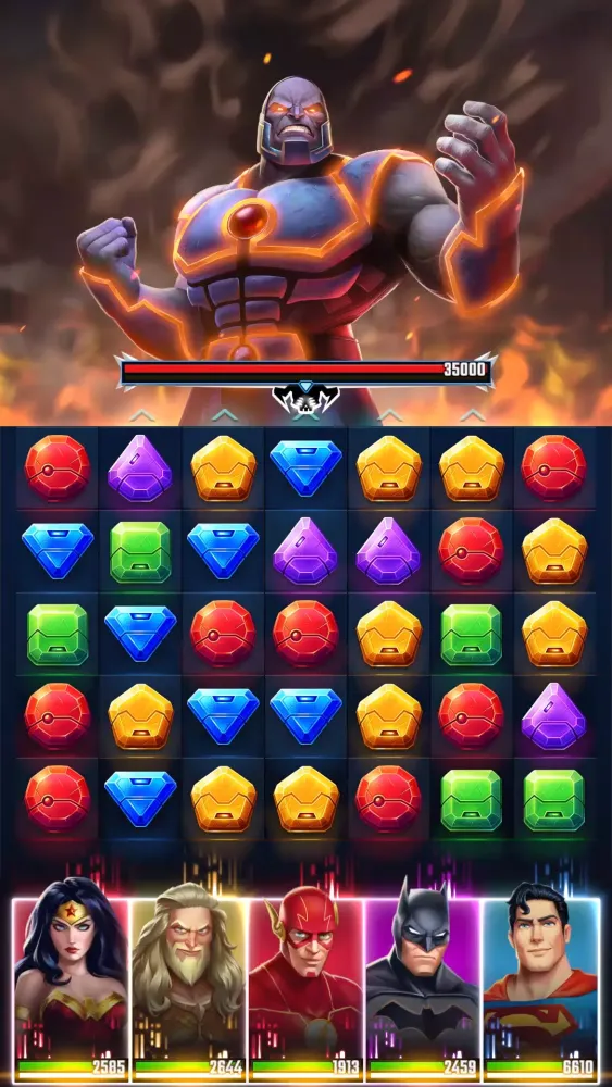 Ảnh chụp màn hình của DC Heroes & Villains: Match 3