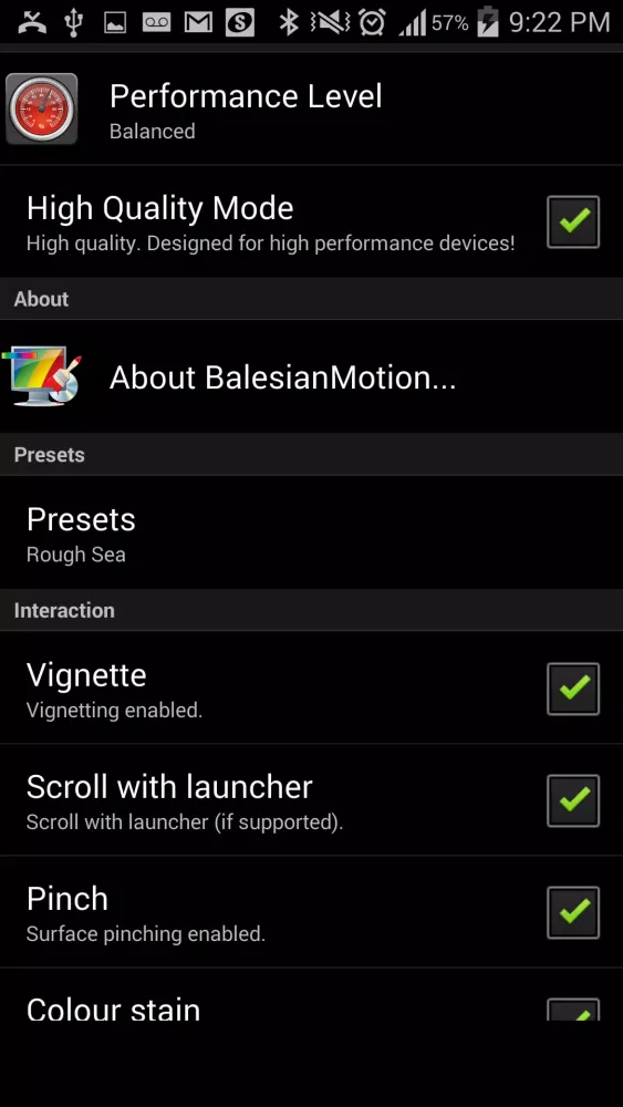 Balesian Motion Live Wallpaper Screenshots