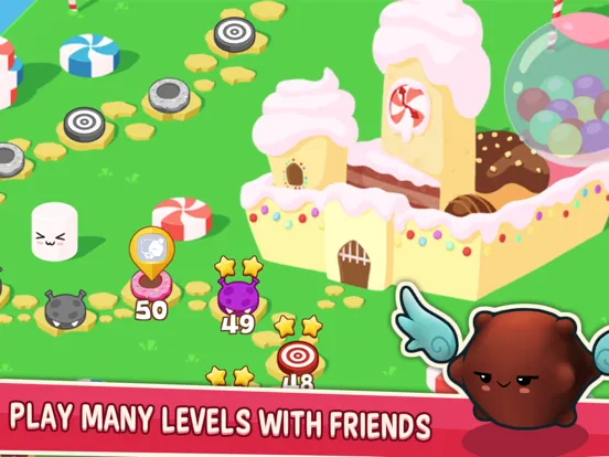 Ảnh chụp màn hình của Candy World Quest: Donut Toss Challenge iPad 