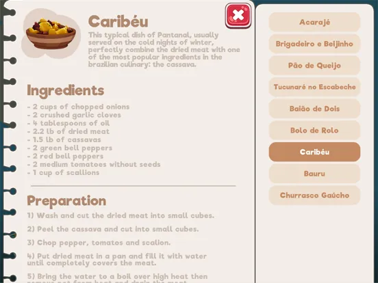 Flavors of Brazil iPad 应用截图