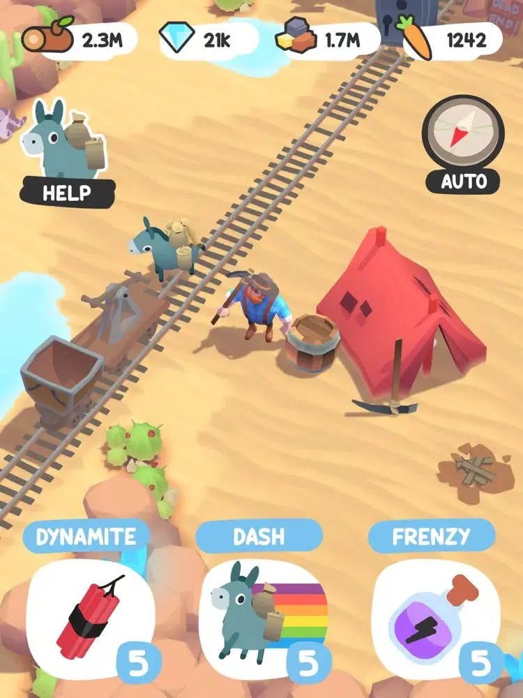 Tangkapan skrin Mining Frenzy iPad 
