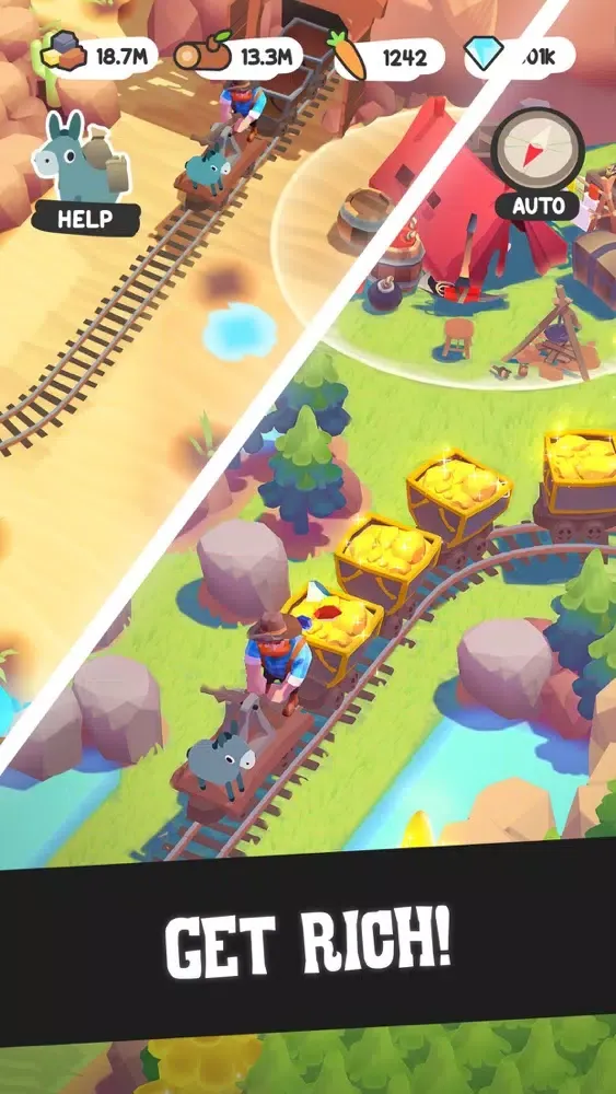 Tangkapan skrin Mining Frenzy